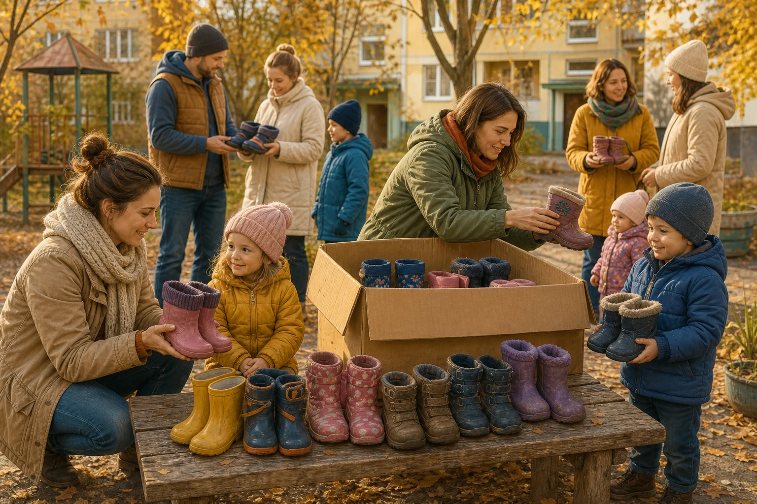 Перед фінальним кроком стало відомо: пара без перевірки дісталася дитині не того розміру — ілюстрація до казки «Чоботи по колу»