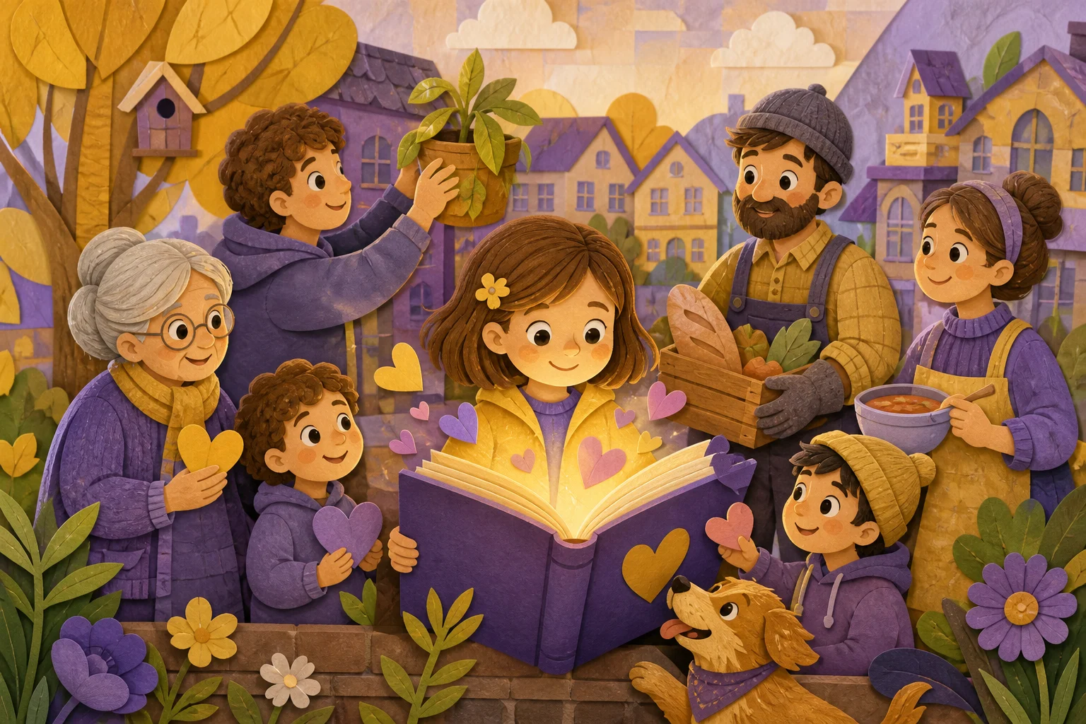 Софійка записує в книгу чемних учинків лише слухняність, але молодший брат викреслює допомогу, зроблену заради балів — ілюстрація до казки «Книга чемних учинків»