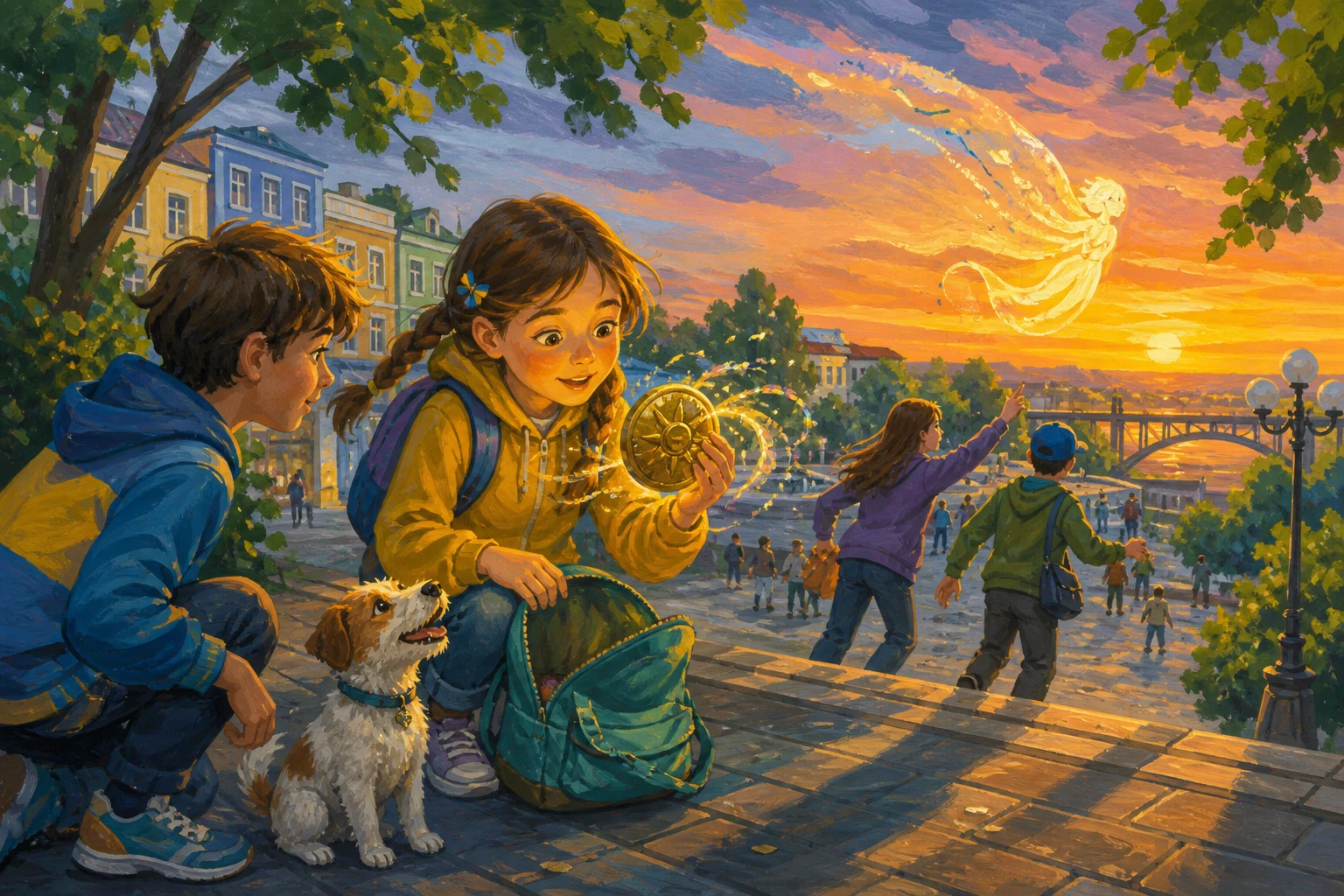 Марта бачить перед собою не вигадане чудовисько, а практичну перешкоду: усі приписували таємному добродієві роботу справжніх людей. Так… — ілюстрація до казки «Невидимий добродій»